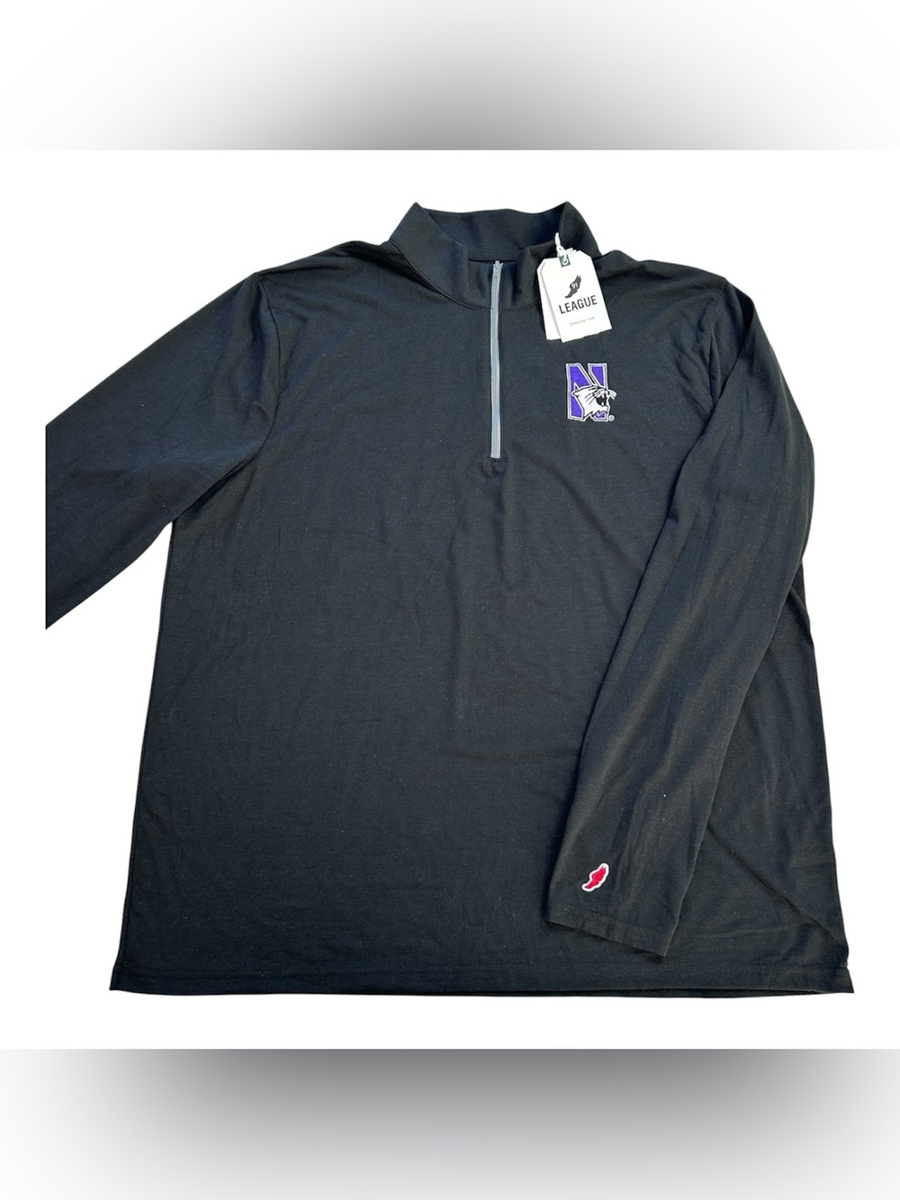 NWT Northwestern University Wildcats Men’s League 1/4 Zip Pullover Jacket sz 2XL